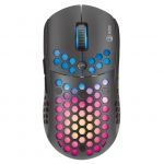 Мишка Marvo M399, оптична (6400dpi), 6 бутона, USB, гейминг, черна, RGB подсветка
